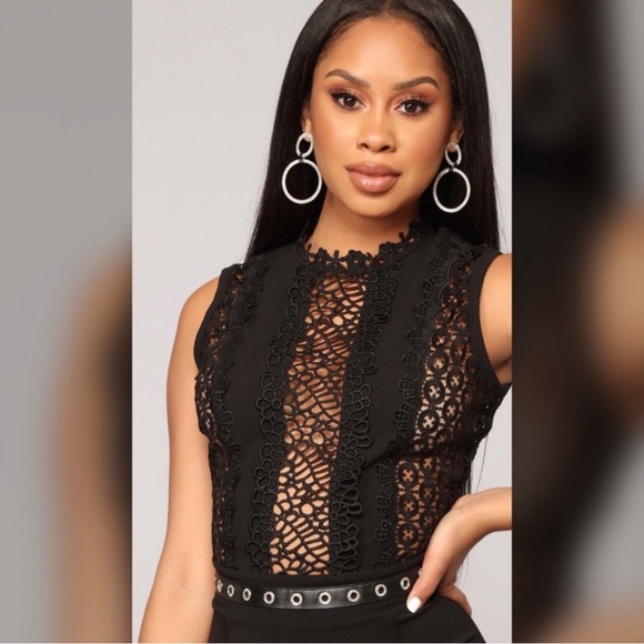 Fashion Nova Talk About An Upgrade Jumpsuit lace with grommets Style# JP7351 NWT - Picture 13 of 13